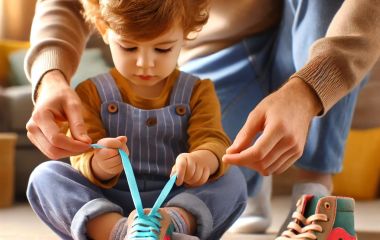 Как научить ребенка завязывать шнурки и правильно обуваться?