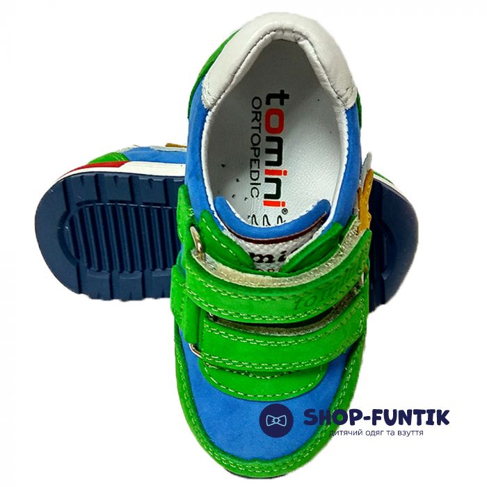 Кроссовки Tomini  сине-зеленые 1403,2