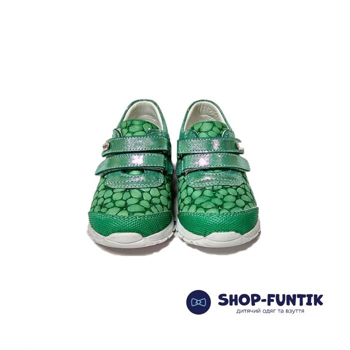 Кроссовки Panda зеленые на двух липучках 345