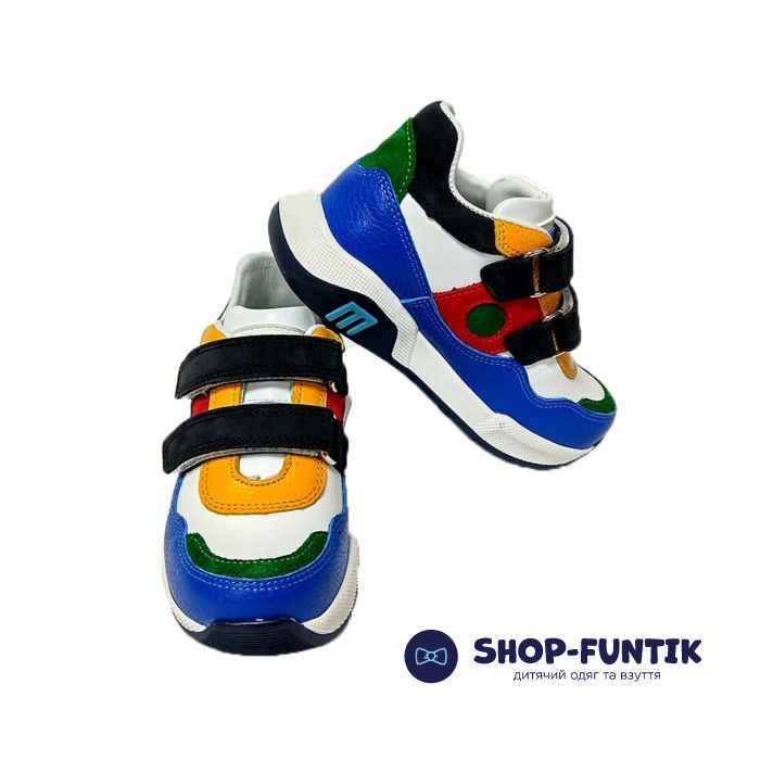 Кроссовки Мinimen разноцветные стильные из натуральной кожи 1846-13-20А-03