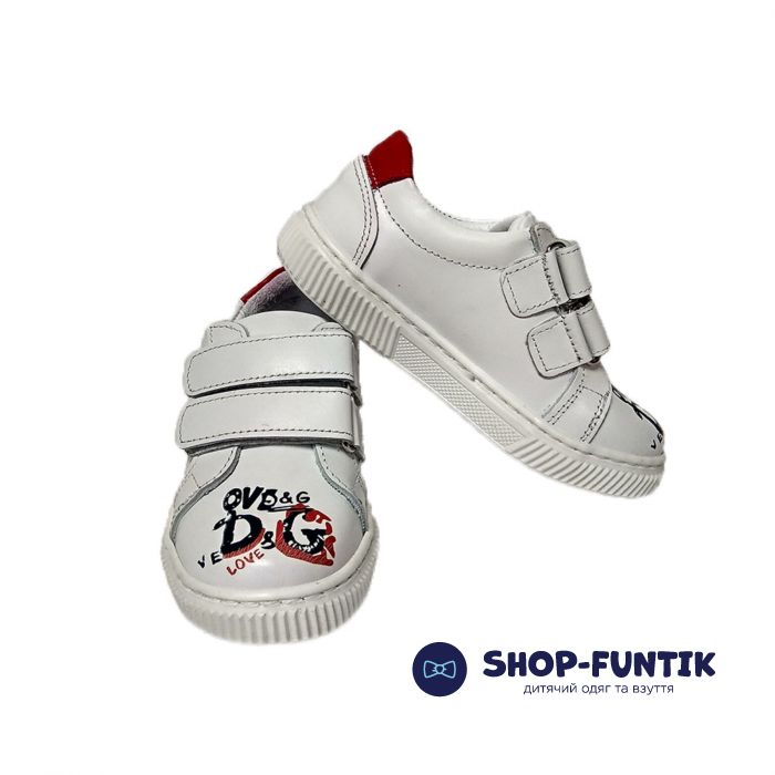 Кроссовки Panda белые с цветным принтом 439