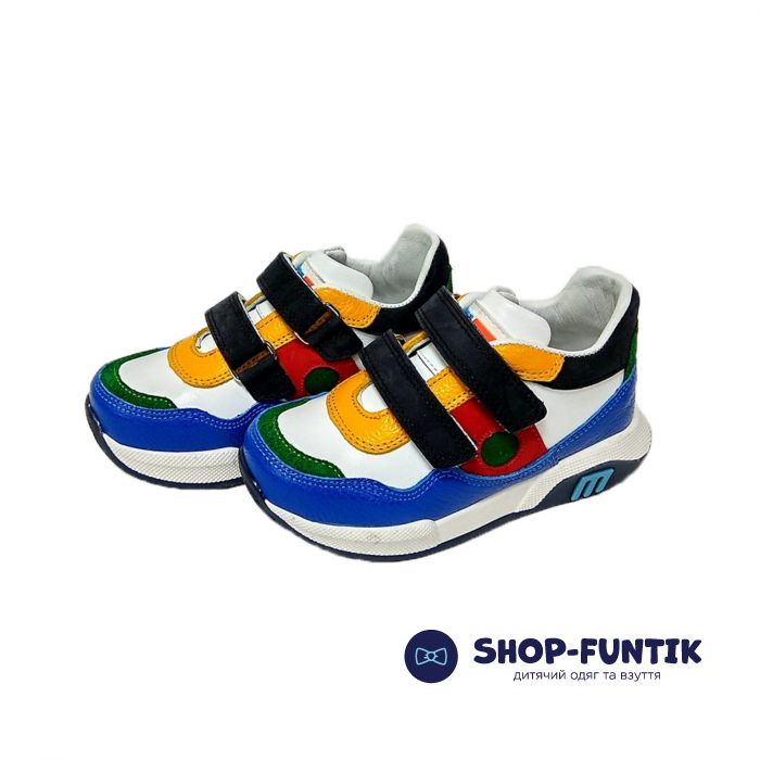 Кроссовки Мinimen разноцветные стильные из натуральной кожи 1846-13-20А-03