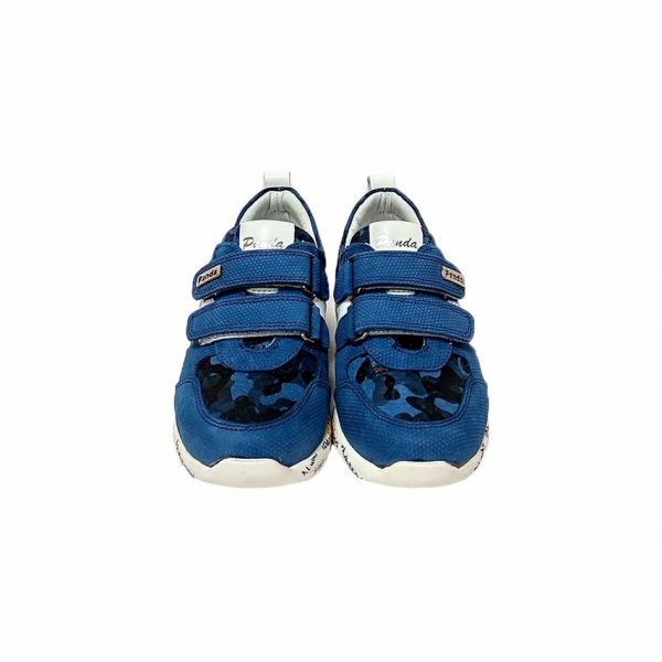 Кроссовки Panda синие на белой подошве 06.02 F