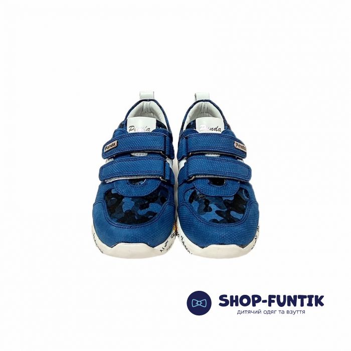 Кроссовки Panda синие на белой подошве 06.02 F