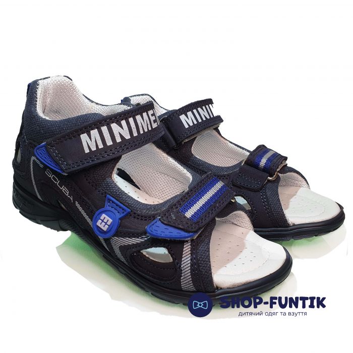 Сандалии Minimen темно-синие открытые