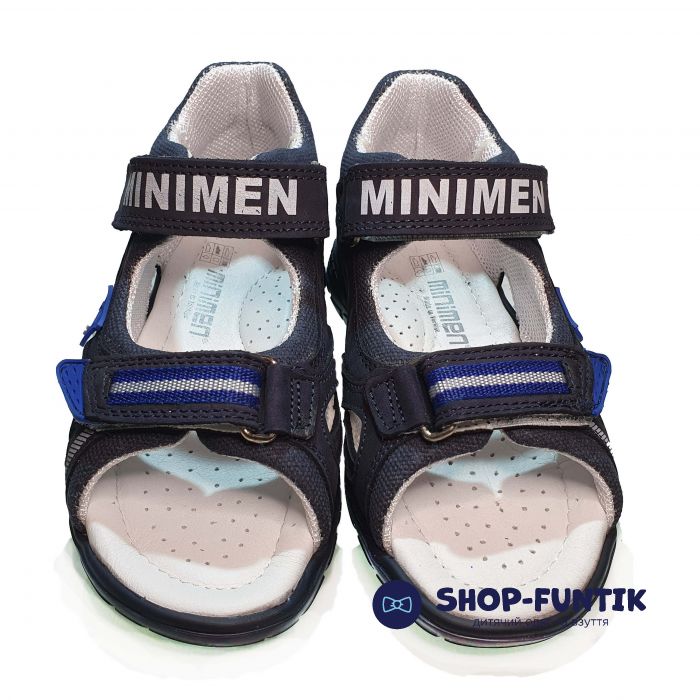 Сандалии Minimen темно-синие открытые