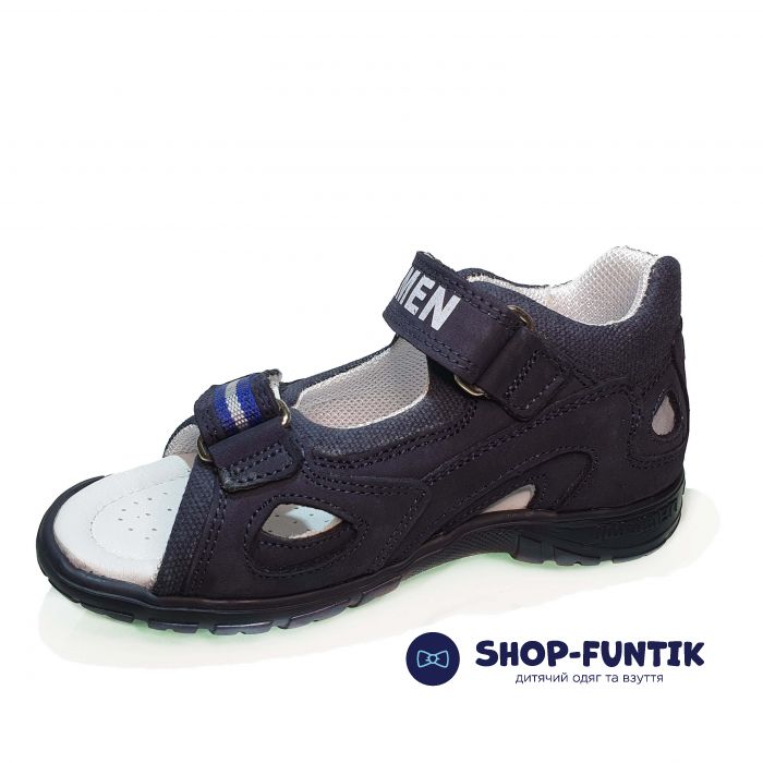 Сандалии Minimen темно-синие открытые