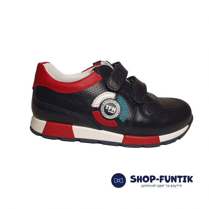 Кроссовки Tiflani черные с цветными вставками 12В2