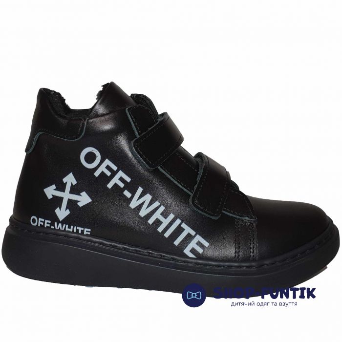 Ботинки Panda Черные осенне-весенние экомех