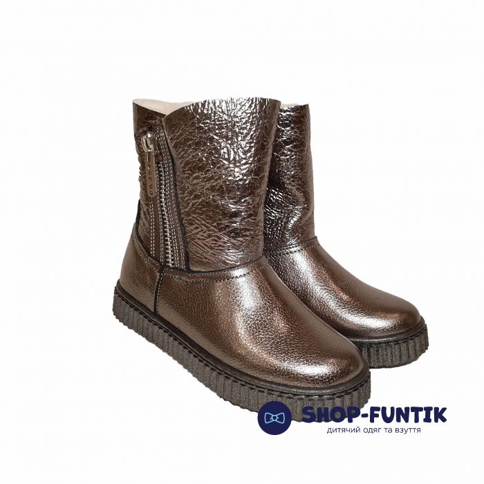 Угги Panda серебристые с двумя молниями