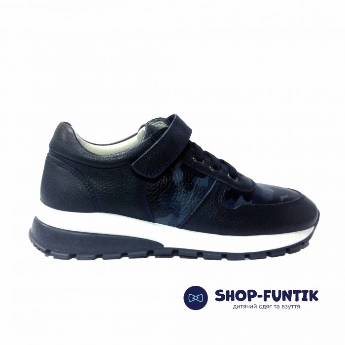 Кроссовки Tunel темно-синие с камуфляжным принтом  1855