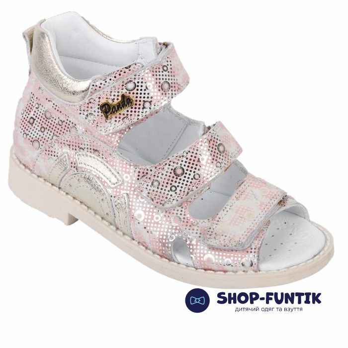 Cандалии Panda Розовые c высоким задником