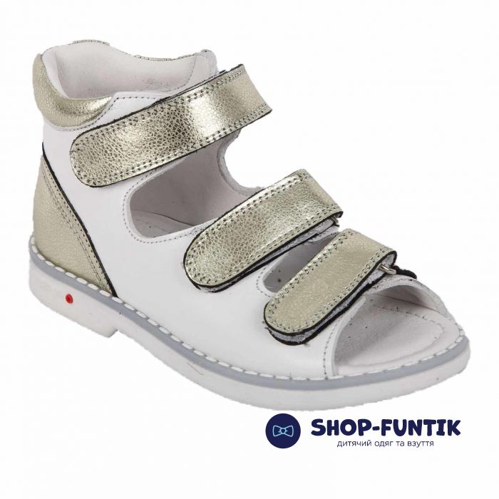 Сандалии Tunel белые на липучках 1853-5-1