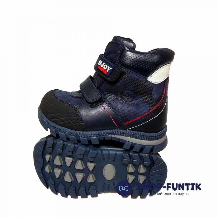 Черевики Djoy темно-сині на липучках 600.194.687