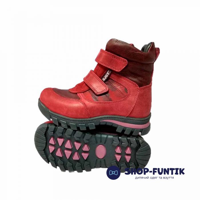 Черевики Djoy червоні на двох липучках