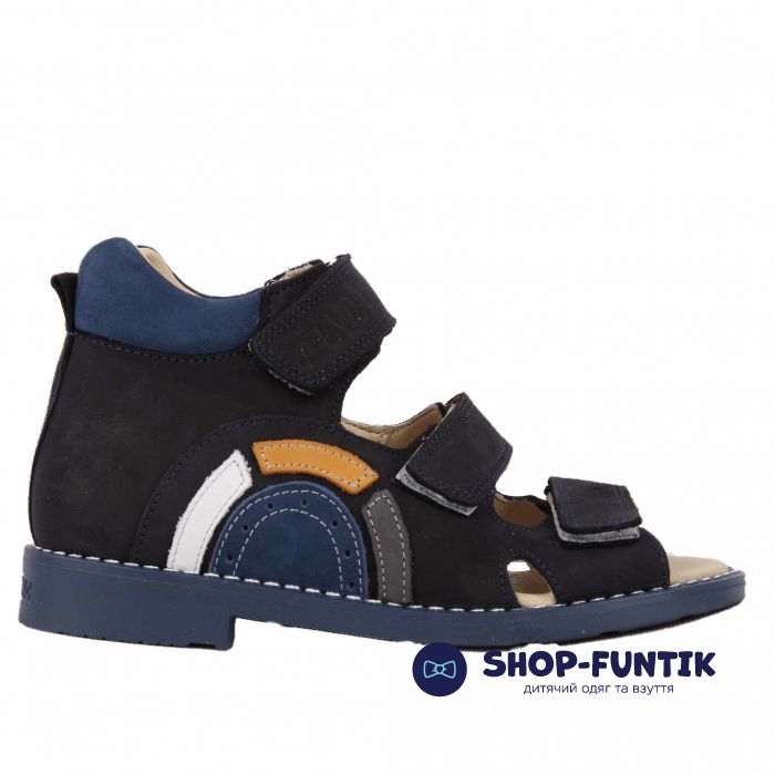 Сандалии Panda темно-синие высокие 07430 F