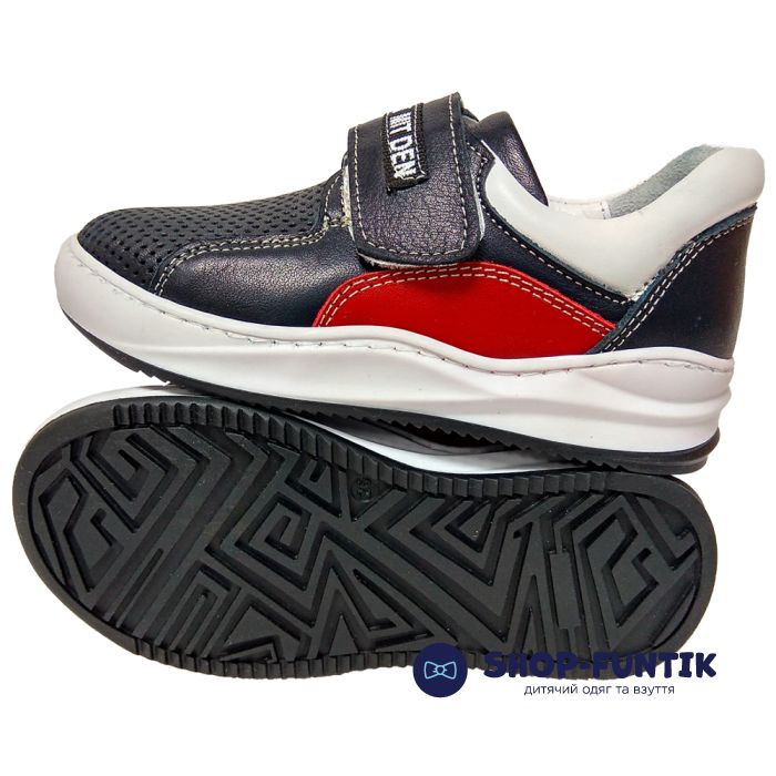 Кроссовки Tomini темно-синие на липучке 5212