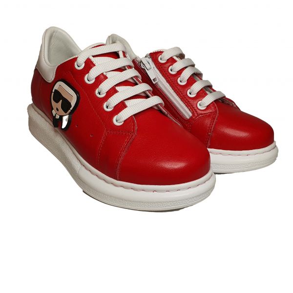 Кроссовки Panda красные 019.01