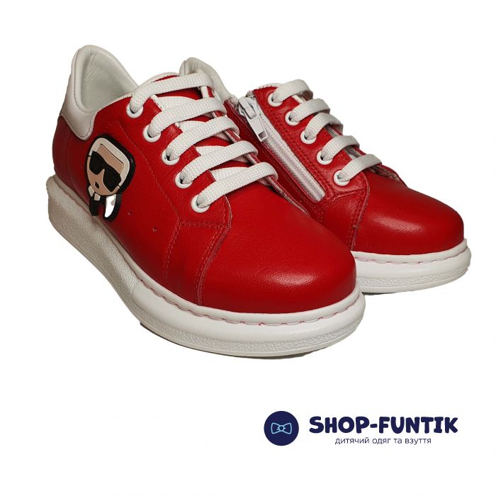 Кроссовки Panda красные 019.01