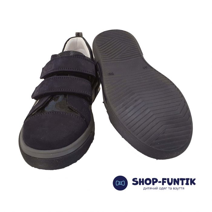 Кроссовки Panda синие с белой полоской 02602