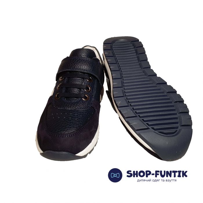 Кроссовки Tunel темно-синие с белой полосой 106