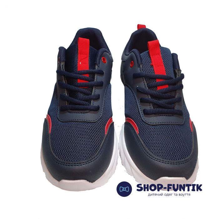 Кроссовки  Promax синие с красными вставками (121)