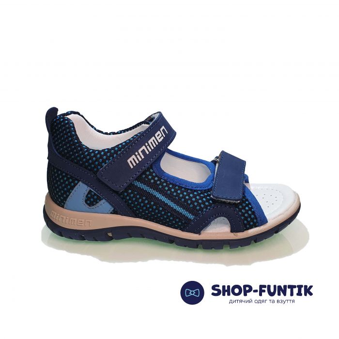 Сандалі Minimen світло-синій відкриті