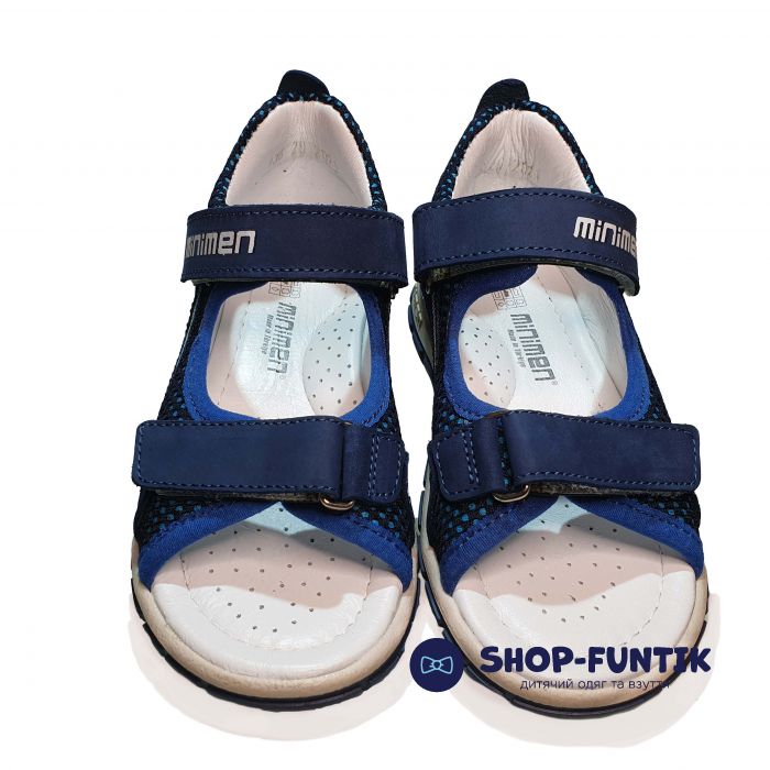 Сандалі Minimen світло-синій відкриті