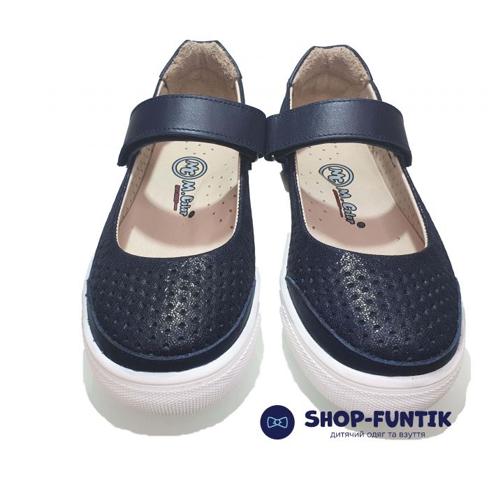 Туфли  Minicolor темно-синие на спортивной подошве