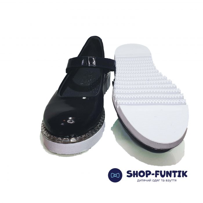 Туфли Tomini темно-синие лакированная кожа