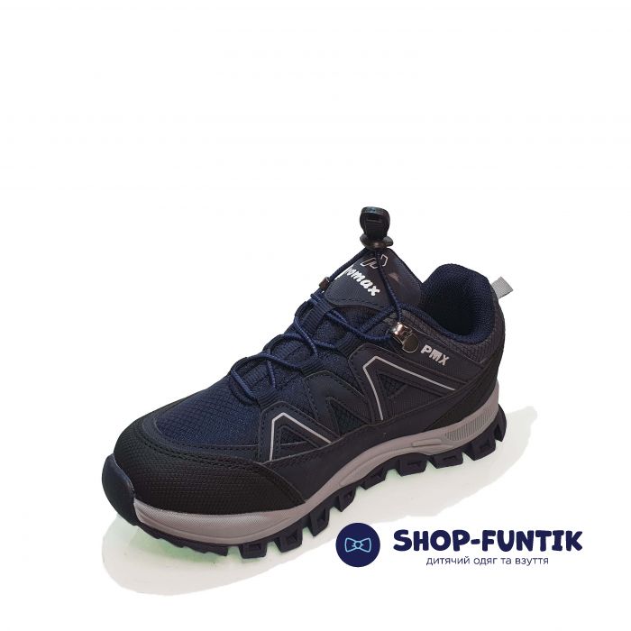 Кроссовки  Promax синие с синей резинкой 1738.01