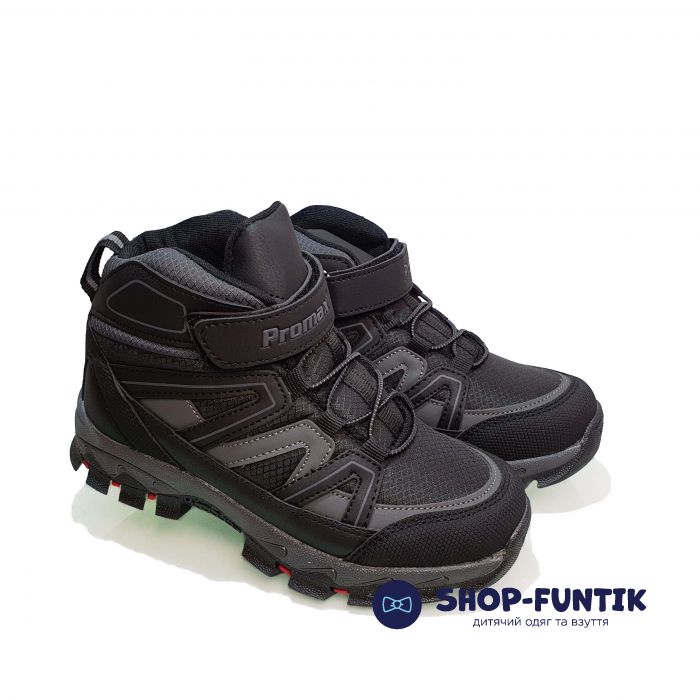 Кроссовки  Promax черные высокие 1726-2