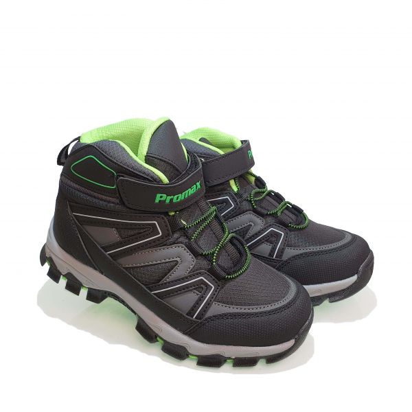 Кроссовки  Promax черные с серыми вставками 1726-3