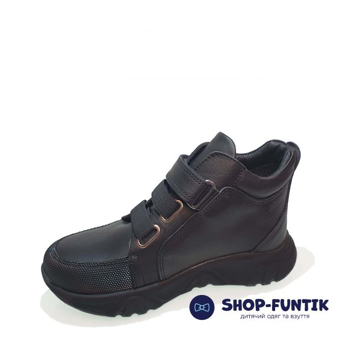 Ботинки Tomini черные с резинкой 131