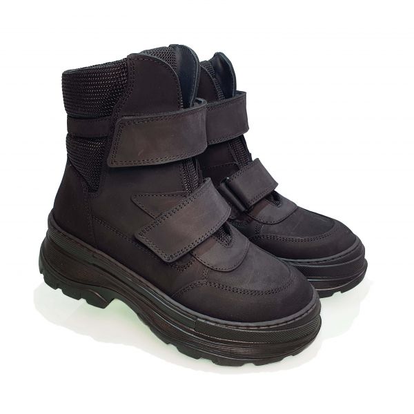 Ботинки Tunel черные высокие матовые 23-1011-2