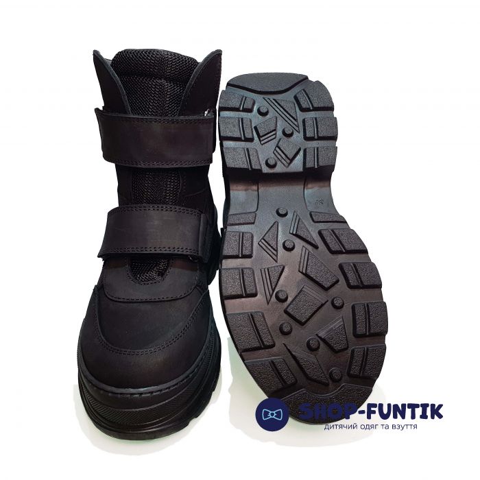 Ботинки Tunel черные высокие матовые 23-1011-2