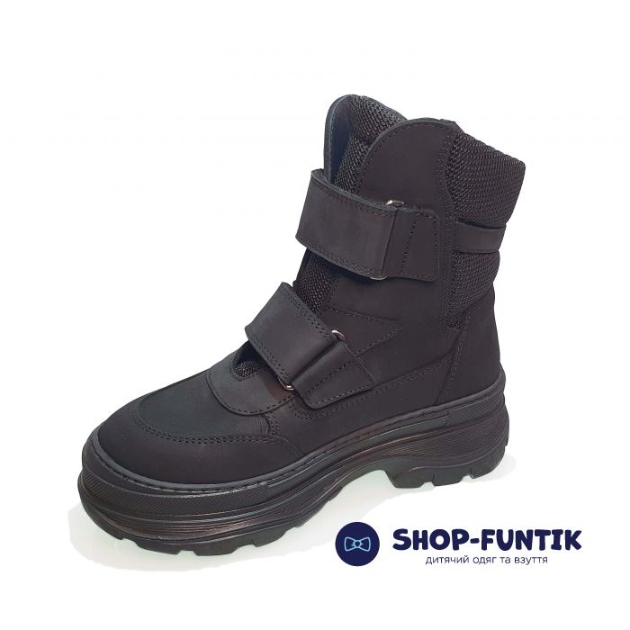 Ботинки Tunel черные высокие матовые 23-1011-2