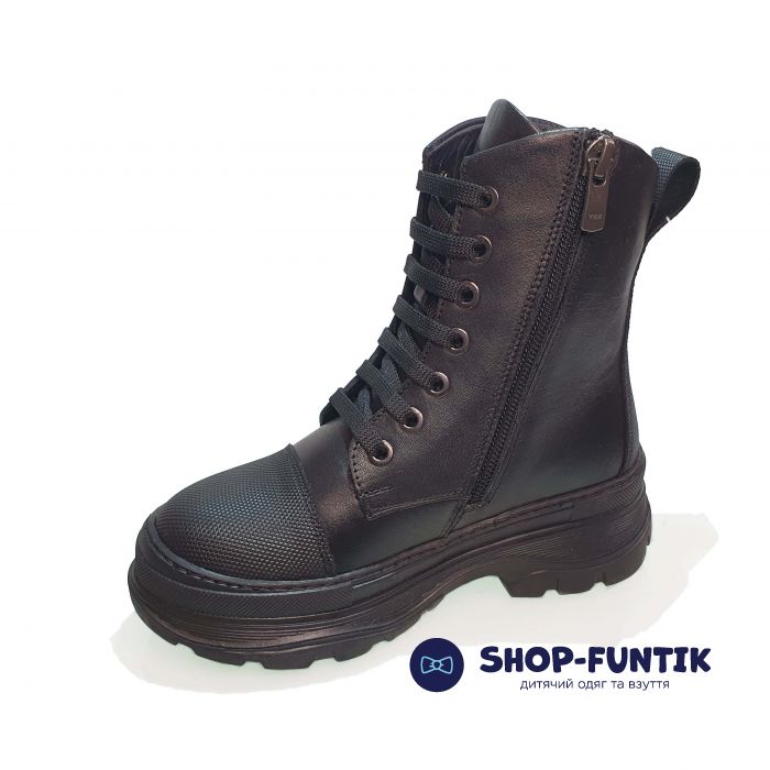 Ботинки Tunel черные с шипами 23-56-13