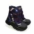 Ботинки  Minicolor черные с синими липучками 2542.15