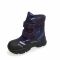 Ботинки  Minicolor черные с синими липучками 2542.15