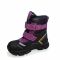 Ботинки  Minicolor черные с фиолетовыми вставками 2542.17