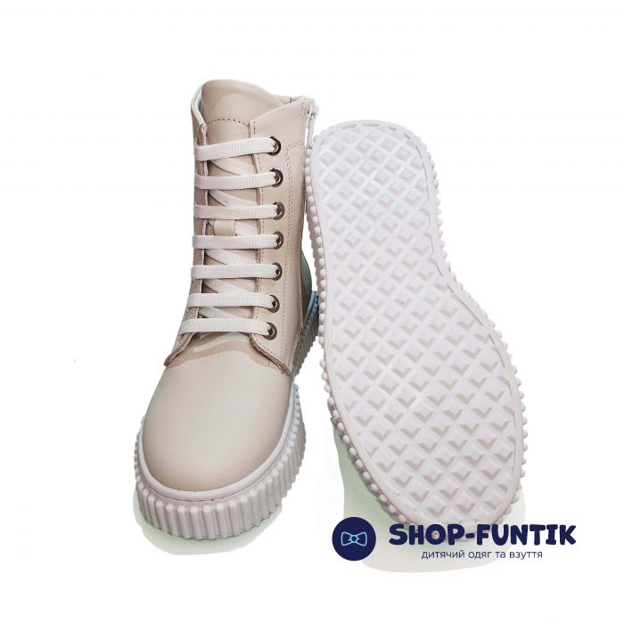 Черевики Tunel бежеві хутряні 24-90-05-01