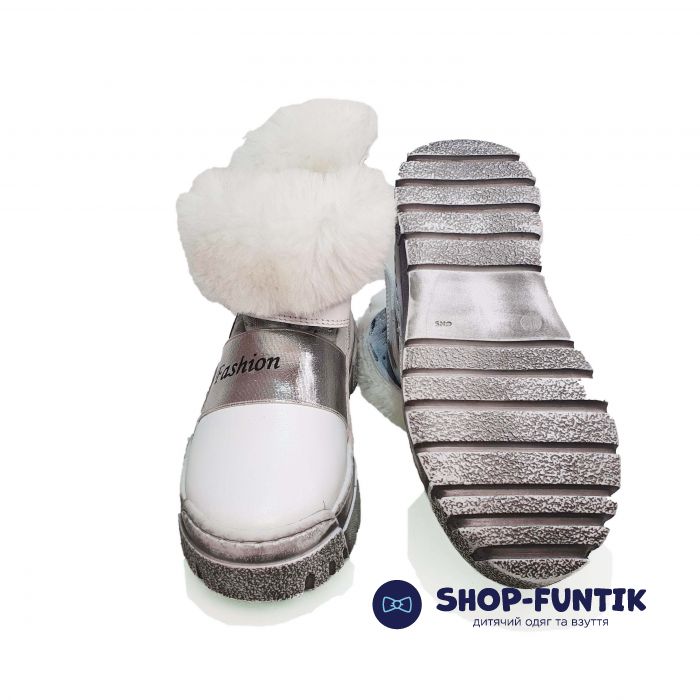 Угги Panda белые на липучке 019.1081F