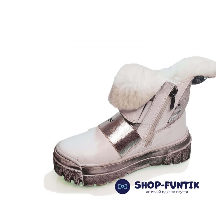 Угги Panda белые на липучке 019.1081F