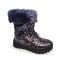 Угги  Panda синие с декоративной шнуровкой 019.1083.F