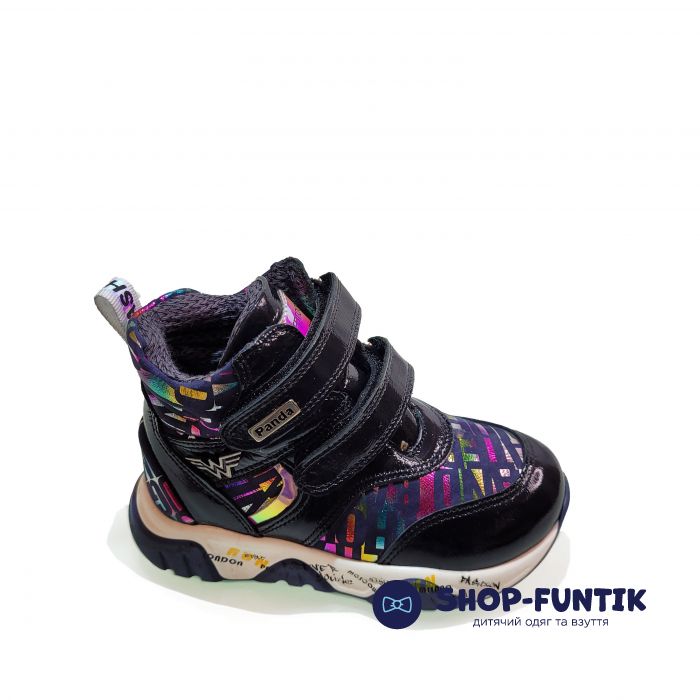 Ботинки Panda синие на двух липучках 13.0021.9