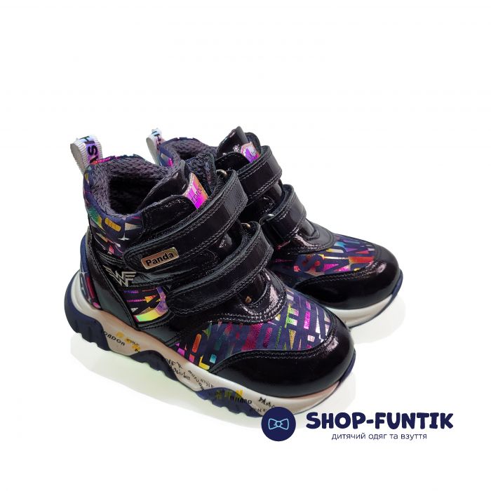 Ботинки Panda синие на двух липучках 13.0021.9