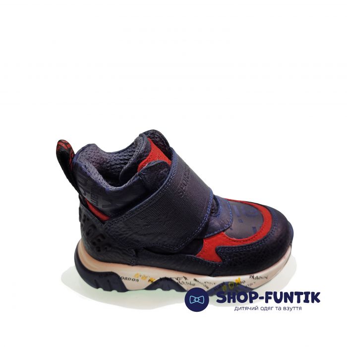 Ботинки Panda темно-синие на широкой липучке 13.0020.2