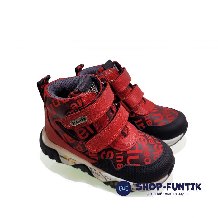Ботинки Panda красные 13.0025.8