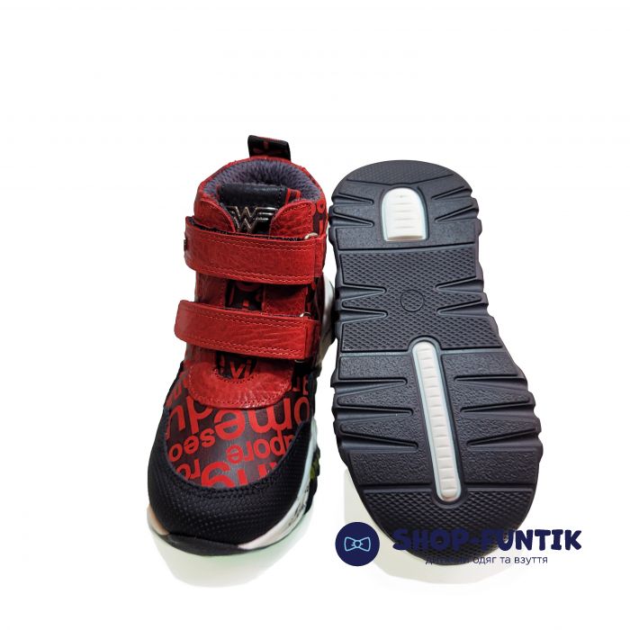 Ботинки Panda красные 13.0025.8